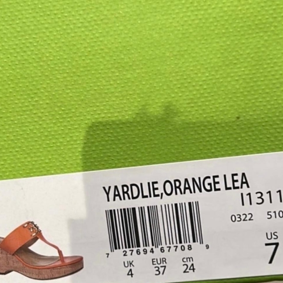 SandaIs Sam Edelman women size 7 m color orange - Picture 4 of 4